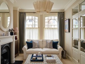 Elegant living room with stylish decor