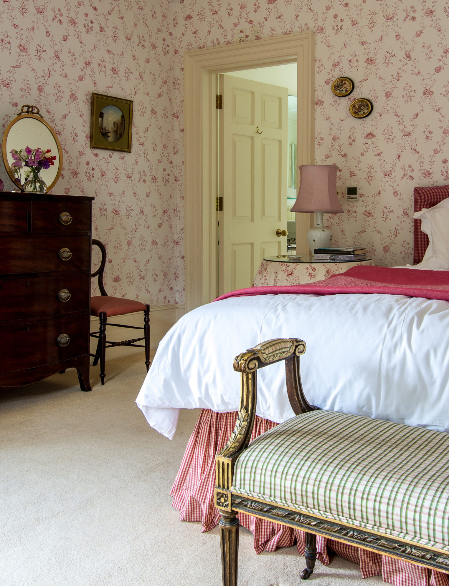 Country House bedroom interior design by Fiona Campbell Interior Design, London